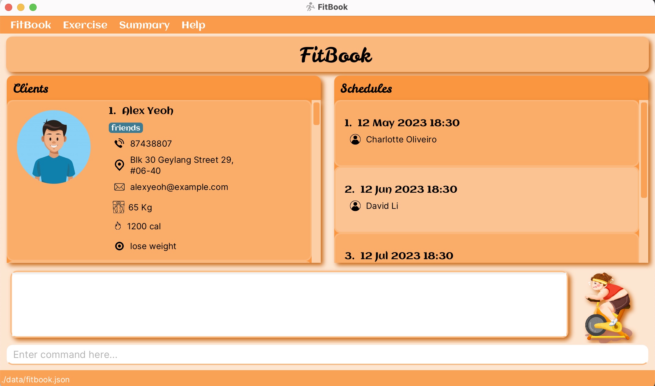 Schedule Panel